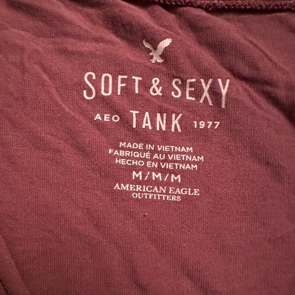 American Eagle, soft and sexy tank, size medium, mauve/pink - Picture 3 of 3